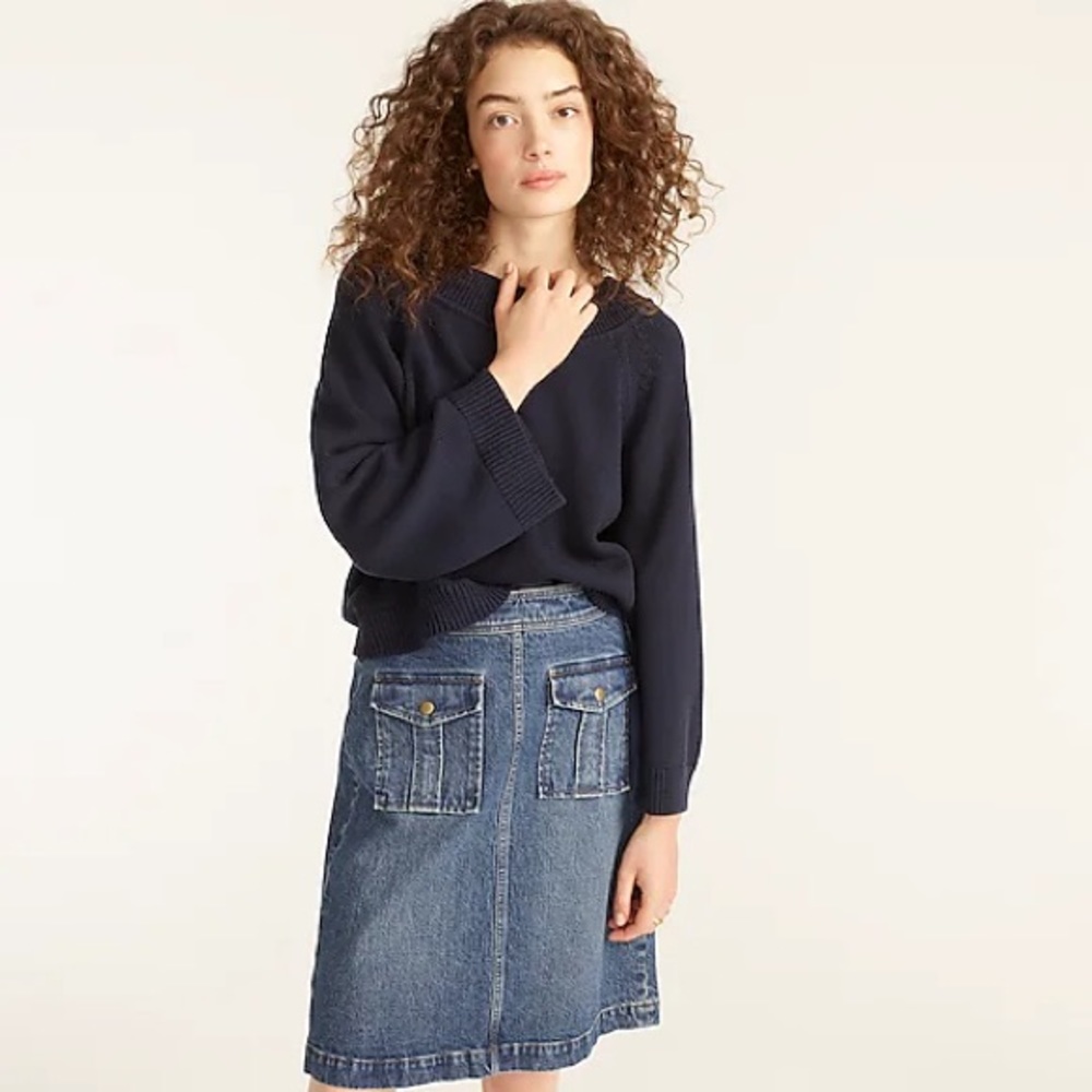J. Crew Relaxed Sleeve Boatneck Sweater - Picture 2 of 12